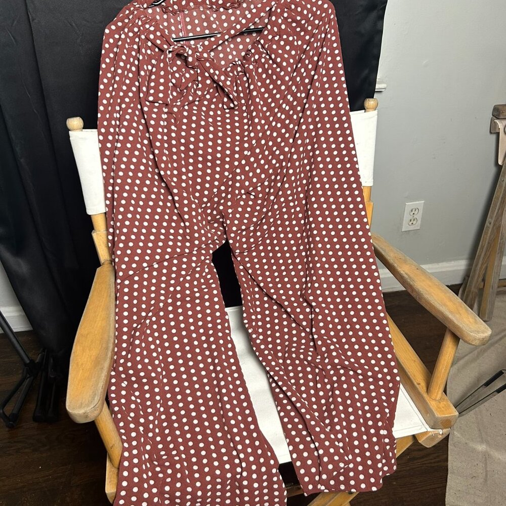Flowy Polka Dot Pants